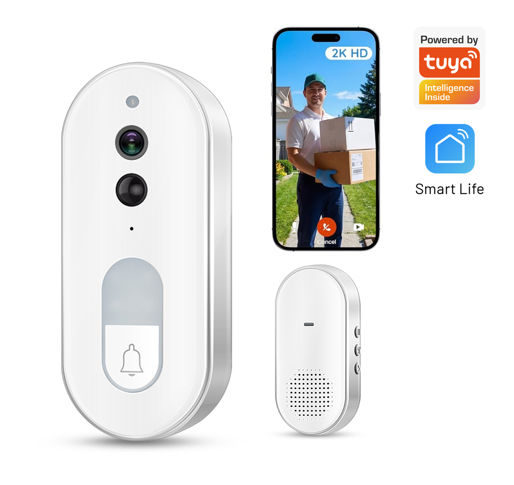 Home Security Google Camera - Campanello Video Intelligente Tuya Wireless 1080P
