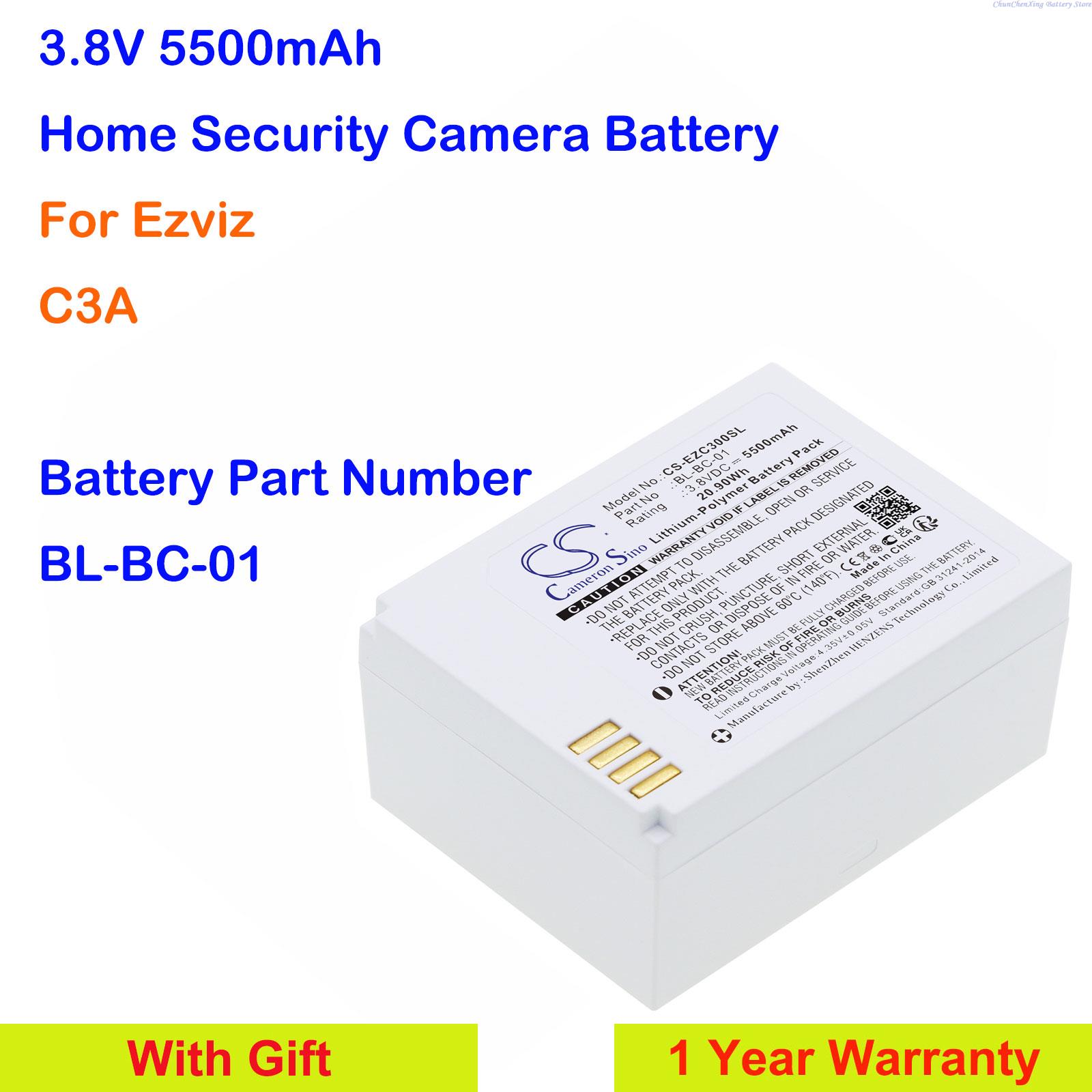 Home Security Battery Replacement - Batteria sostitutiva per telecamera di sicurezza