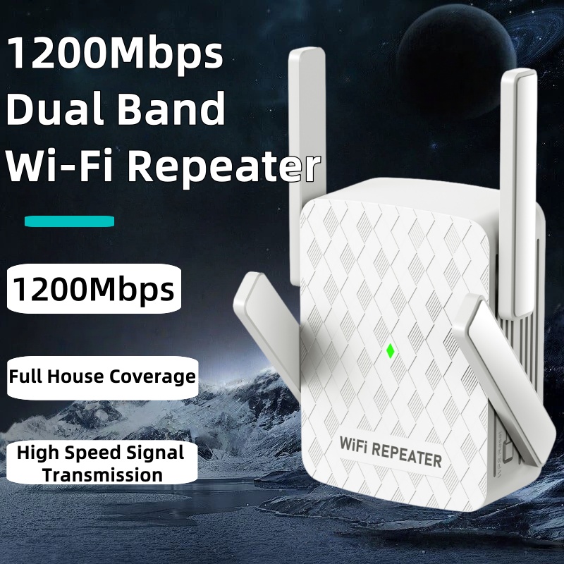 Home Security Outdoor - 1200Mbps Wireless Wifi Extender Ripetitore/Router Wifi