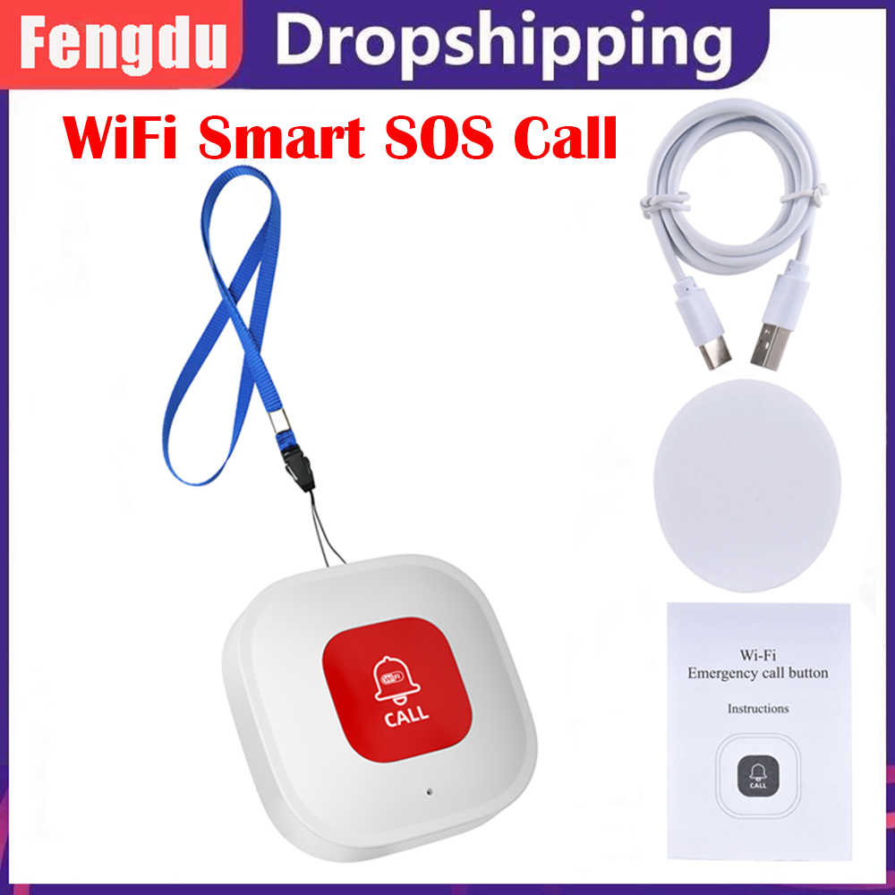 Home Security For Seniors - Allarme di emergenza WiFi Smart Button
