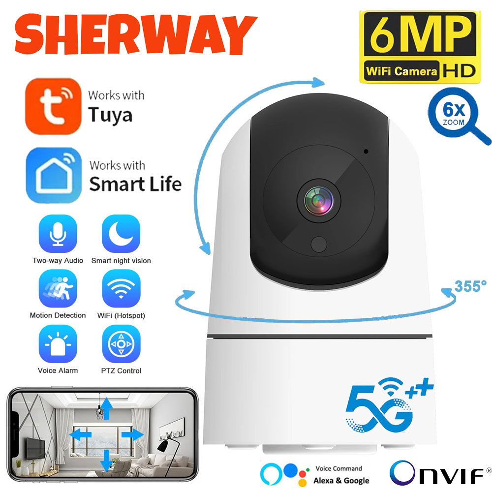 Telecamera WiFi 6MP Tuya Smart - Home Security Google Camera recensione e prezzo