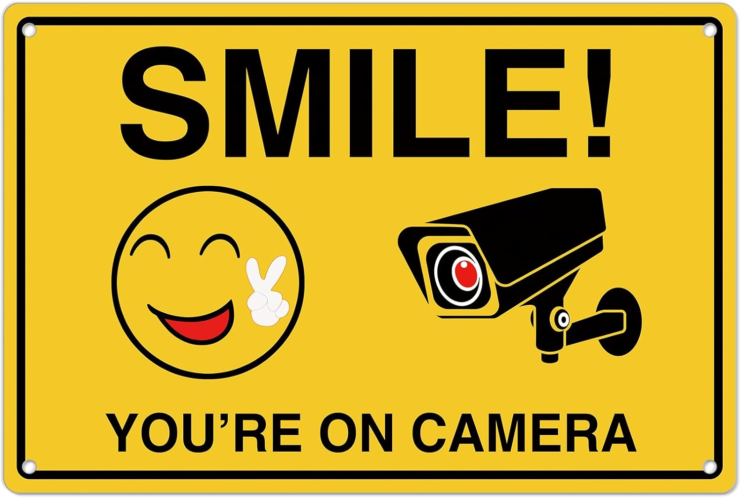 Smile Youre On Insegne della f - Home Security Outdoor recensione e prezzo